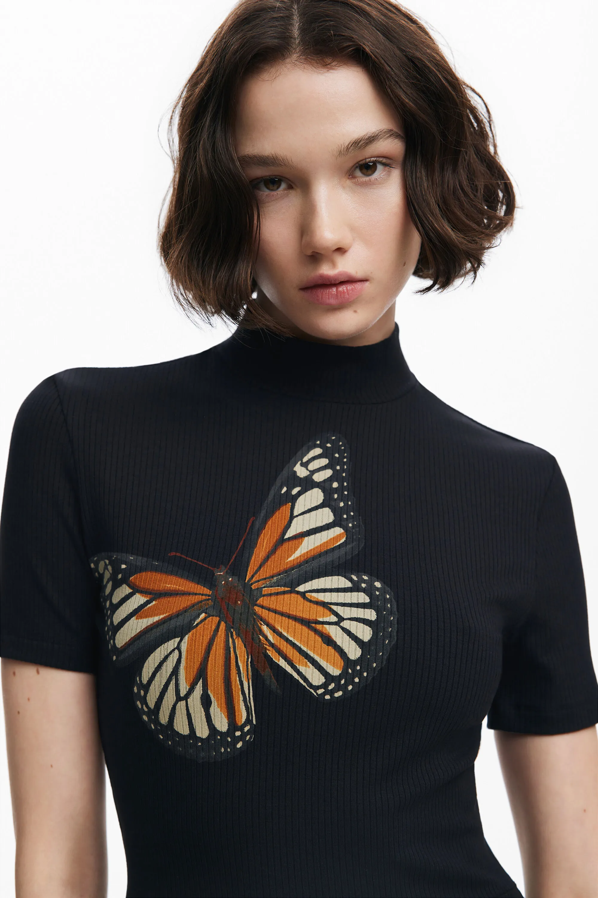 Vestit slim midi papallones
