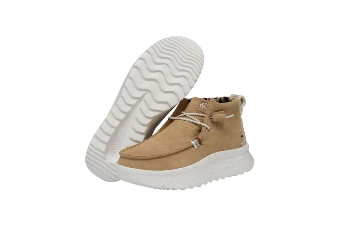 WENDY PEAK HI SUEDE  TAN CAMEL HD404111265 HEY DUDE