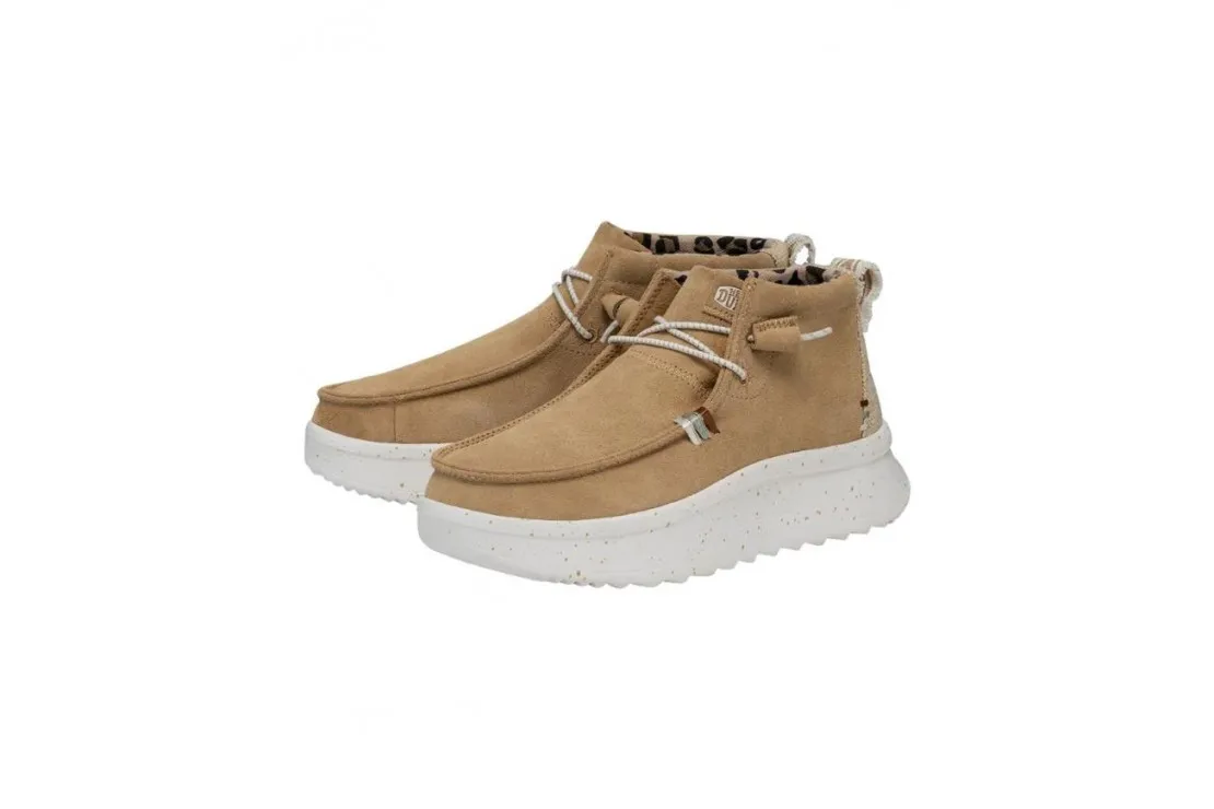 WENDY PEAK HI SUEDE  TAN CAMEL HD404111265 HEY DUDE