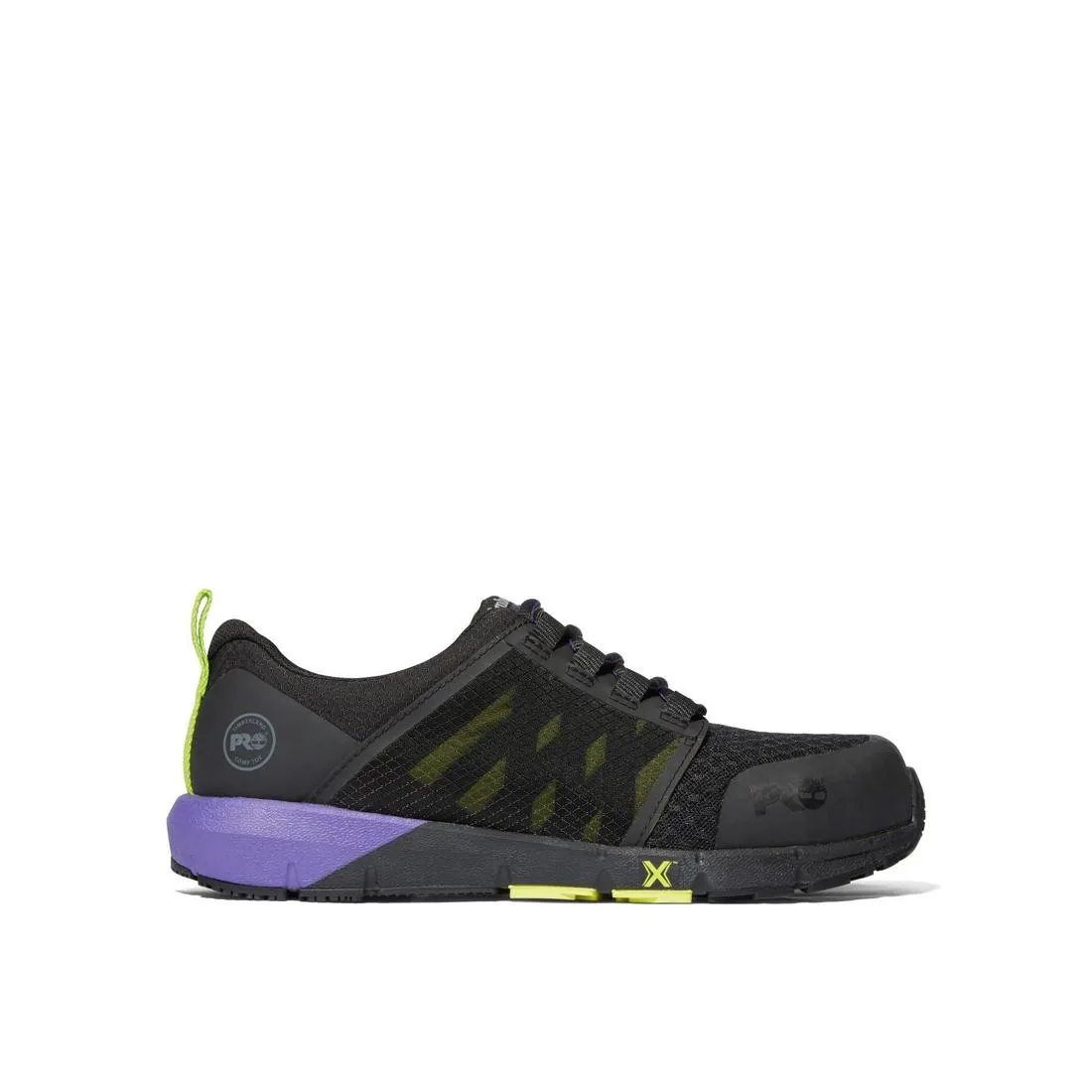 WOMEN'S RADIUS COMPOSITETOE WORK SHOE BLACK/PURPLE