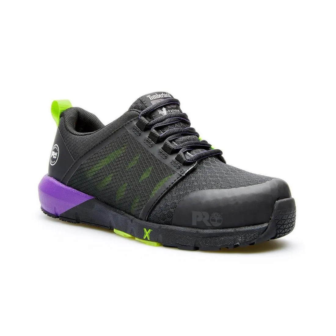 WOMEN'S RADIUS COMPOSITETOE WORK SHOE BLACK/PURPLE