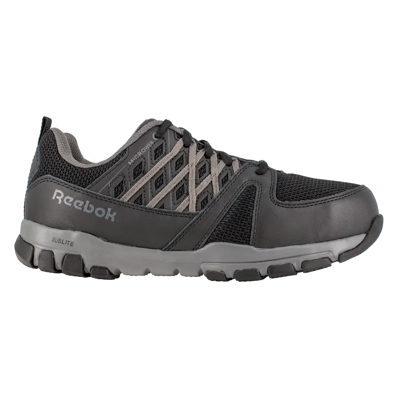 WOMEN'S SUBLITE STEELTOE ATHLETIC WORK SHOE BLACK/GREY