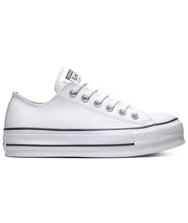 Zapatillas Converse Chuck Taylor All Star Platform Clean Leather Low Top White