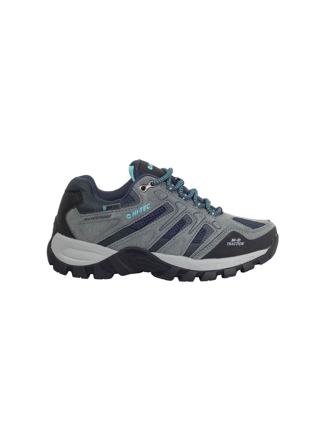 ZAPATILLAS DE MONTAñA HITEC CORZO LOW WATERPROOF COOL GRIS MUJER