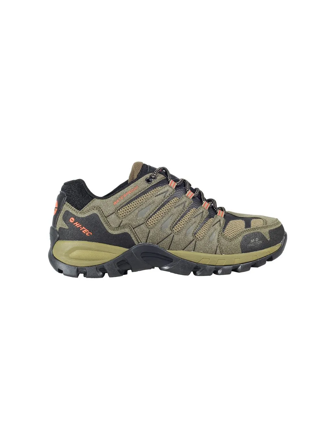 ZAPATILLAS DE MONTAñA HITEC CORZO LOW WATERPROOF VERDE HOMBRE