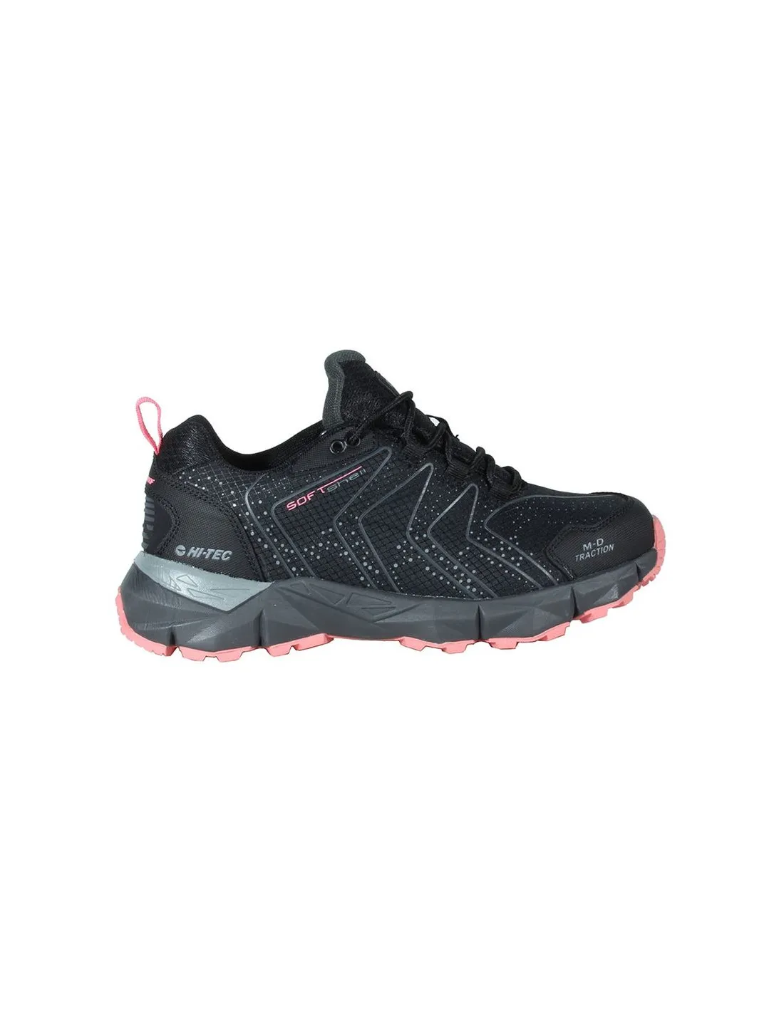 ZAPATILLAS DE MONTAñA HITEC KINYETI WATERPROOF BLACK/GEORGIA PEACH MUJER