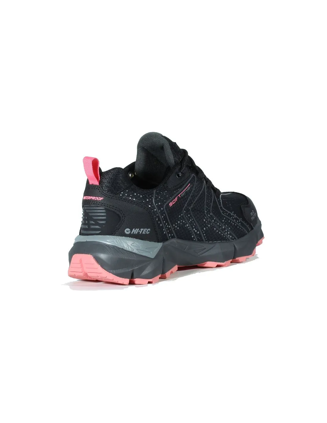 ZAPATILLAS DE MONTAñA HITEC KINYETI WATERPROOF BLACK/GEORGIA PEACH MUJER
