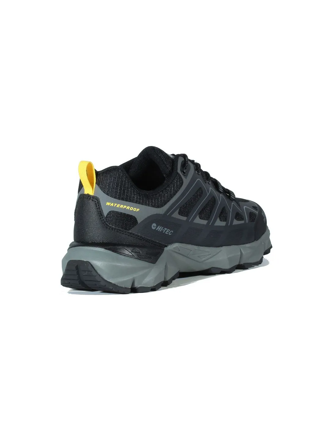 ZAPATILLAS DE MONTAñA HITEC SOIRA LOW WATERPROOF CHARCOAL/SUPER LEMON HOMBRE