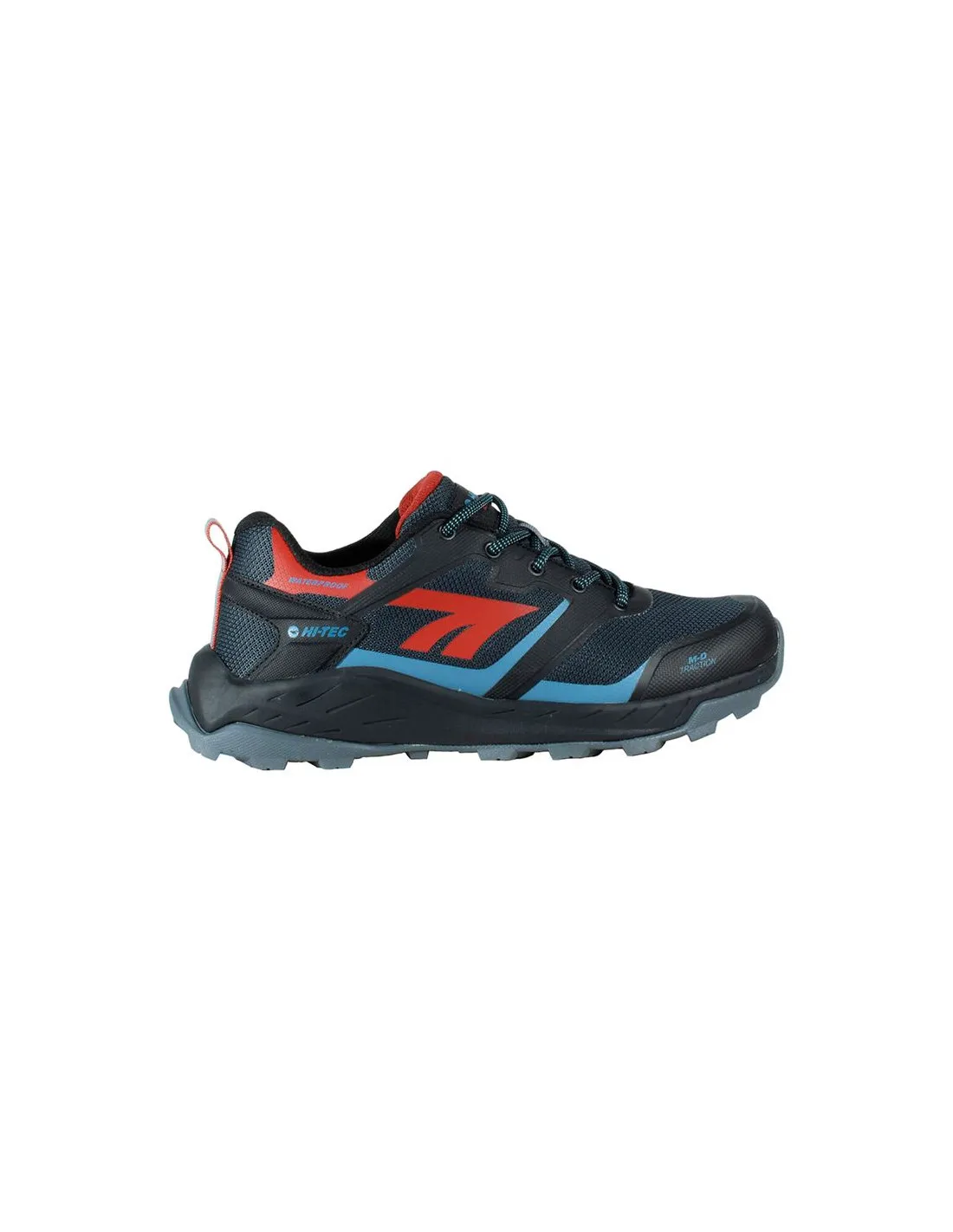 ZAPATILLAS DE MONTAñA HITEC TOUBKAL LOW WP HOMBRE NEGRO