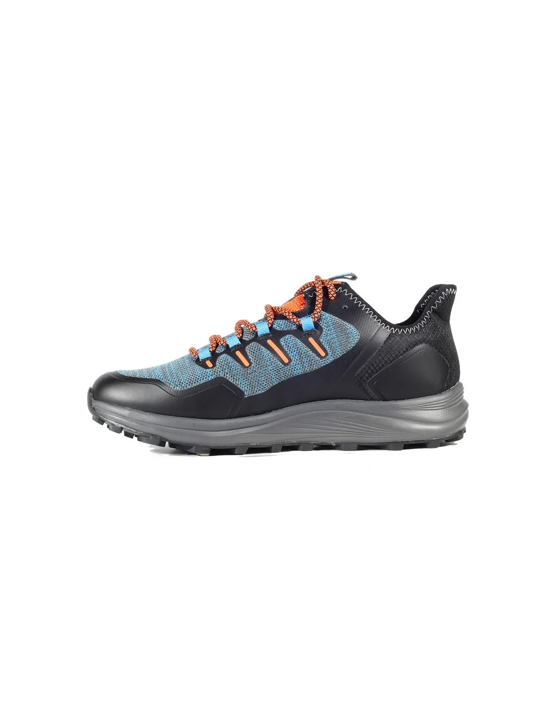 ZAPATILLAS DE MONTAñA HITEC TREK WATERPROOF BLACKSWEDISH BLUERED ORANGE HOMBRE