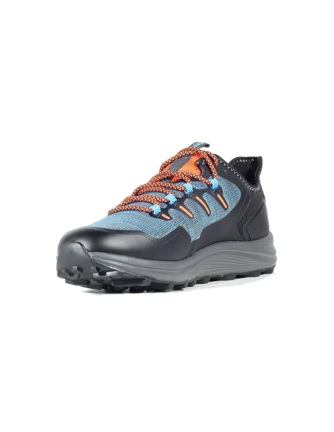 ZAPATILLAS DE MONTAñA HITEC TREK WATERPROOF BLACKSWEDISH BLUERED ORANGE HOMBRE