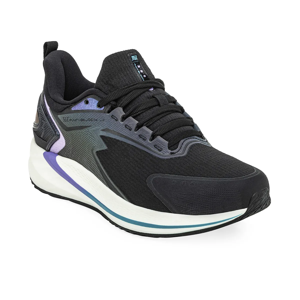 Zapatillas Running 361° Cushioning Mujer Negra