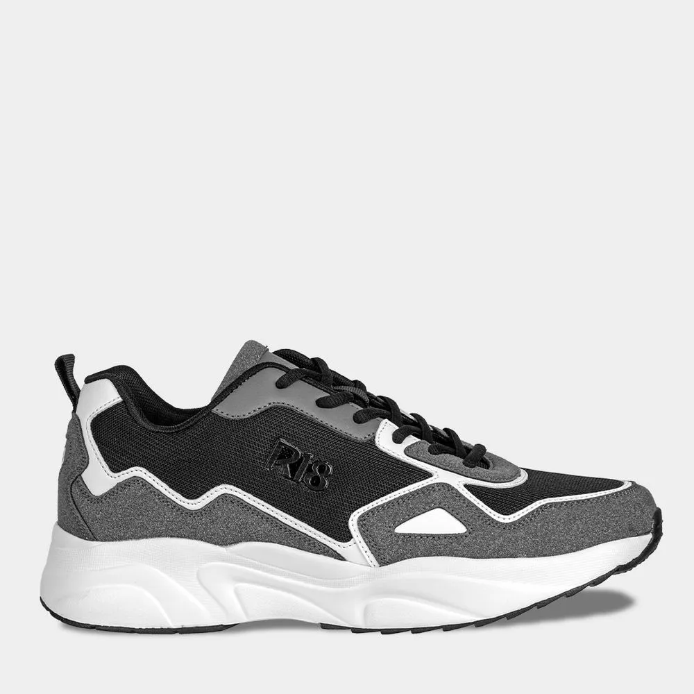 ZAPATILLAS URBANAS HOMBRE R18 R18WC019 MESH COLOR GRIS