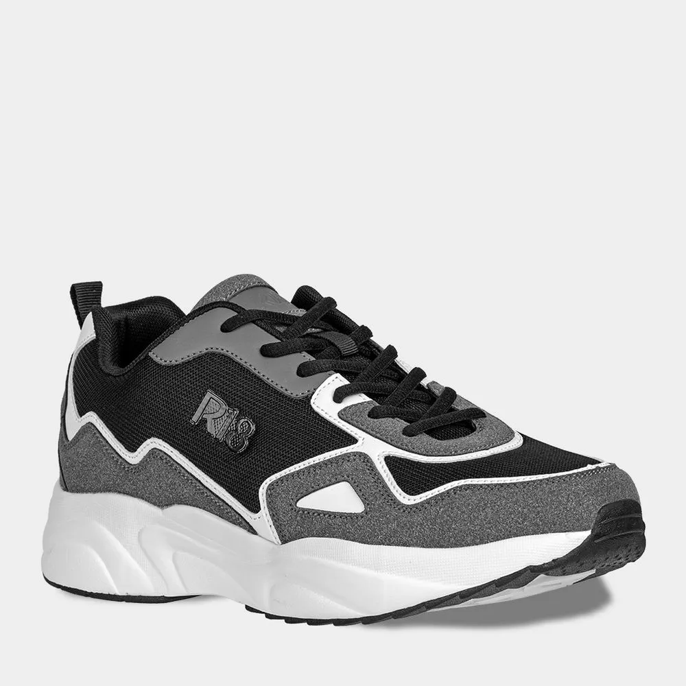 ZAPATILLAS URBANAS HOMBRE R18 R18WC019 MESH COLOR GRIS