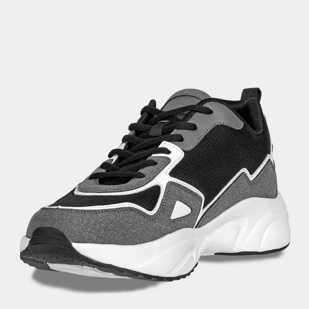 ZAPATILLAS URBANAS HOMBRE R18 R18WC019 MESH COLOR GRIS