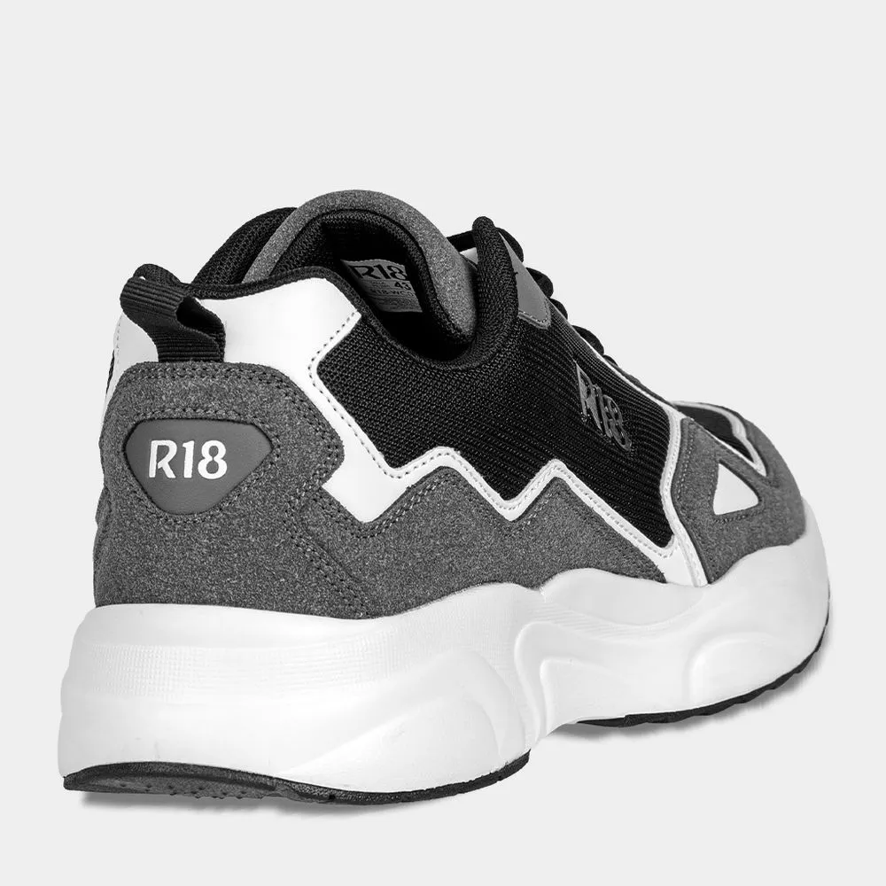 ZAPATILLAS URBANAS HOMBRE R18 R18WC019 MESH COLOR GRIS
