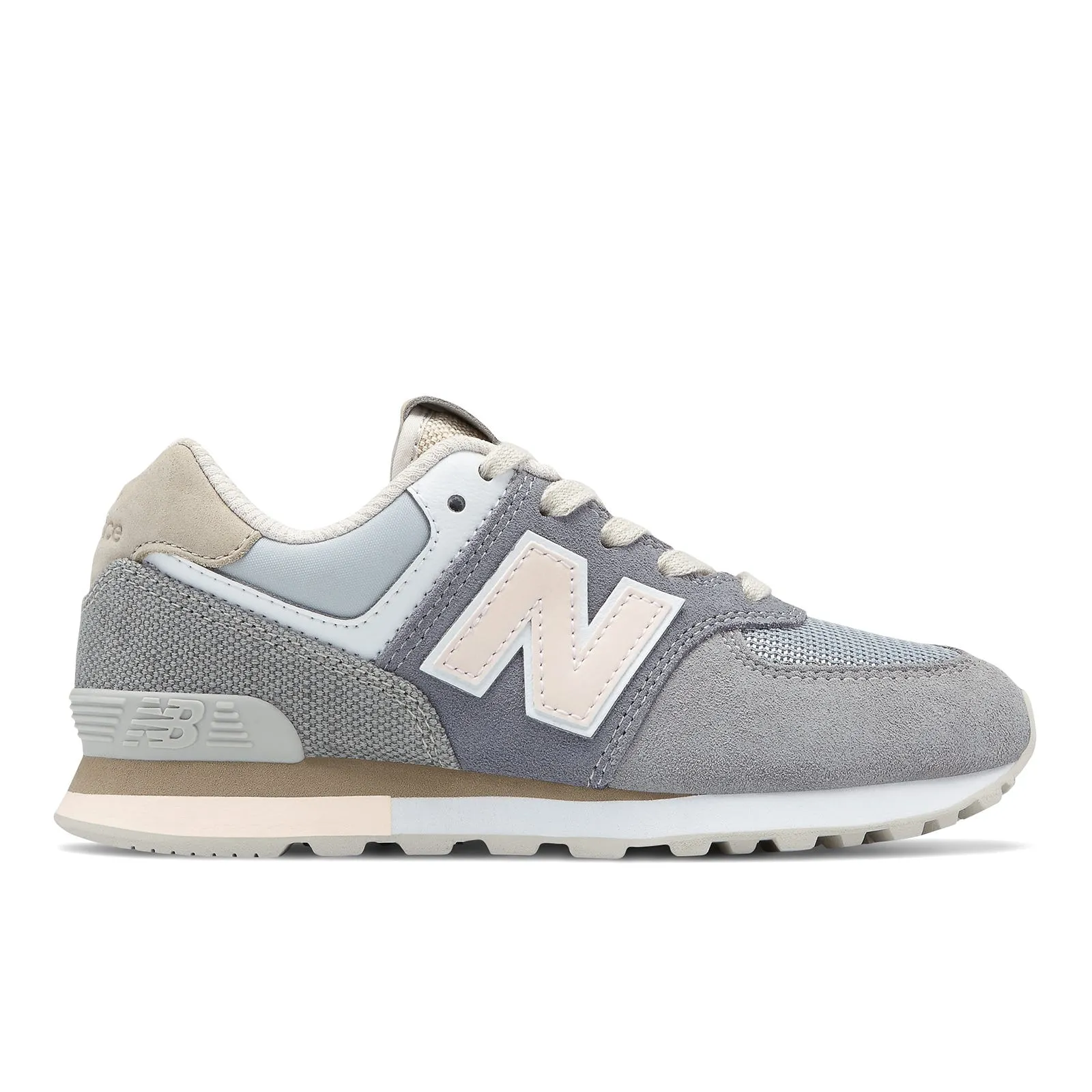Zapatillas Urbanas Niña New Balance 574 Retro Surf Gris/Rosada