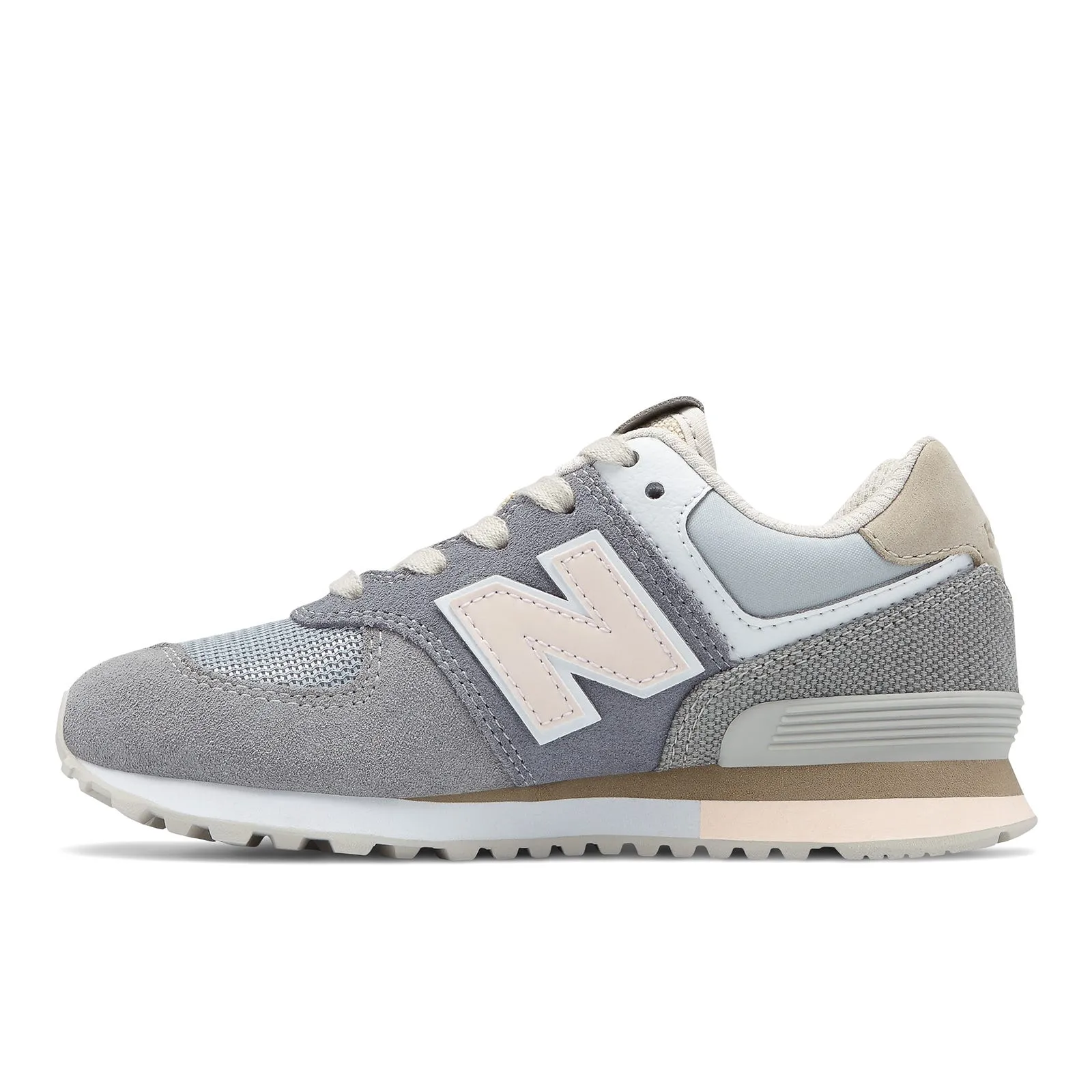 Zapatillas Urbanas Niña New Balance 574 Retro Surf Gris/Rosada