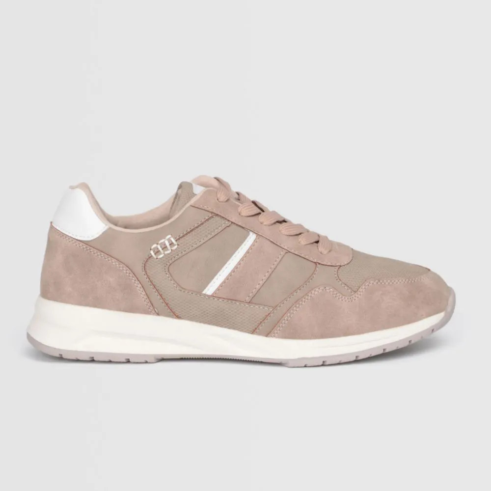 Zapatillas Urbanas Para Hombre Malabar Pu Cierre Beige