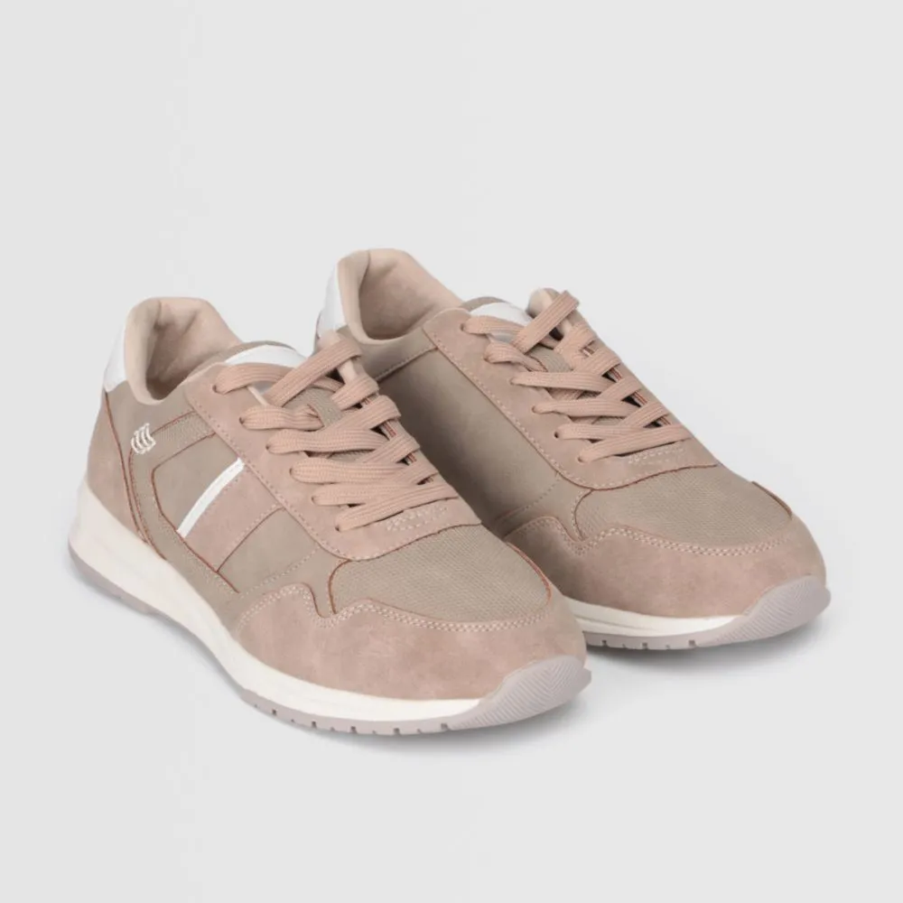 Zapatillas Urbanas Para Hombre Malabar Pu Cierre Beige