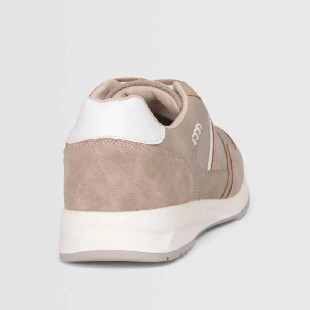 Zapatillas Urbanas Para Hombre Malabar Pu Cierre Beige