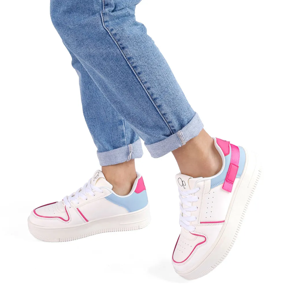 ZAPATILLAS URBANAS PARA MUJER OCEAN PACIFIC AGALYM BLANCO AZUL