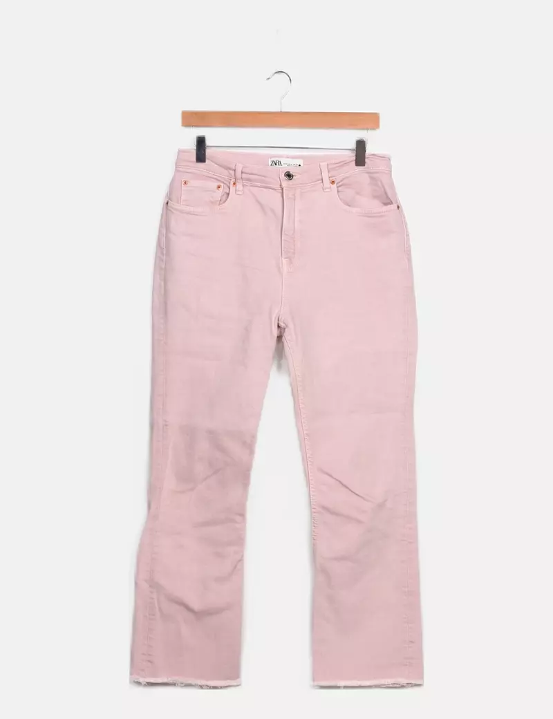 Zara Jeans denim recto rosa