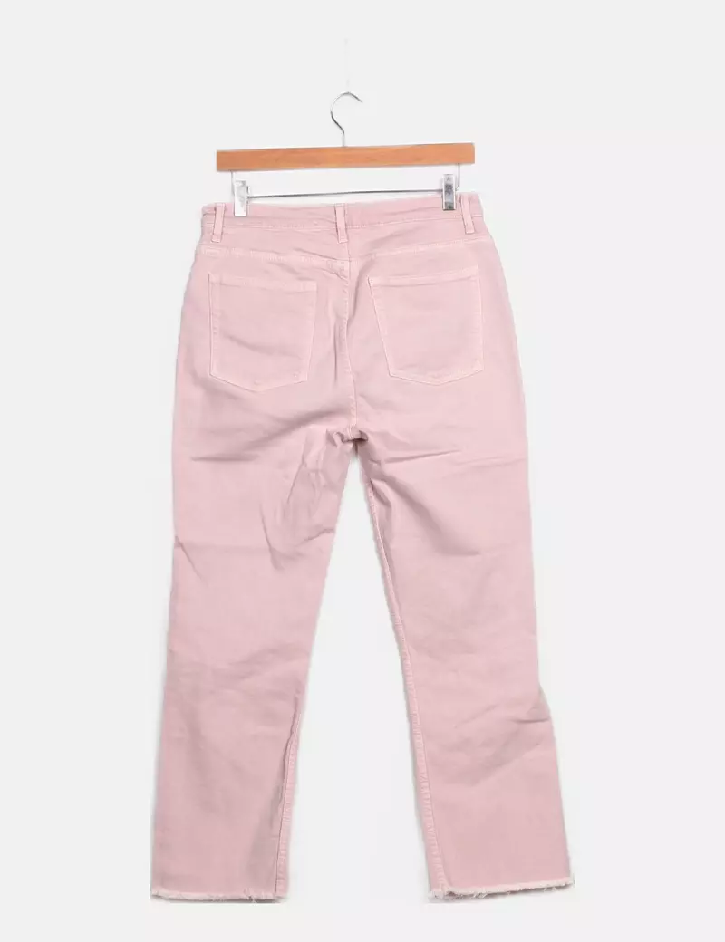 Zara Jeans denim recto rosa